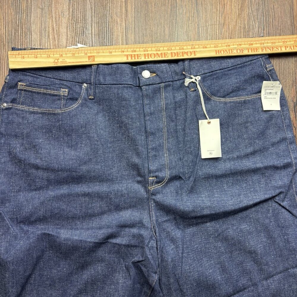 Good American x Calik Denim Boot Cut High Rise Jeans Dark Wash Women’s 28-32 - Picture 10 of 14